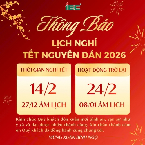 THÔNG BÁO NGHỈ TẾT NGUYÊN ĐÁN 2026